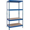 KIT 4 ESTANT.STABIL 175 176X80X40 AZUL