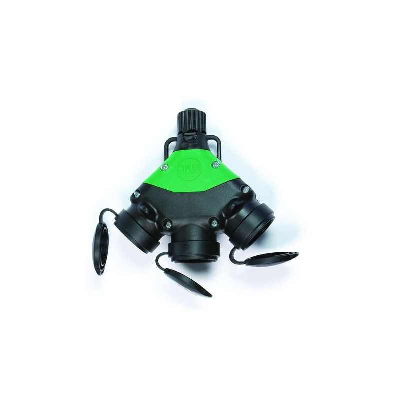 BASE TRIPLE CAUCHO 81033 230V/16A