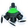 BASE TRIPLE CAUCHO 81033 230V/16A
