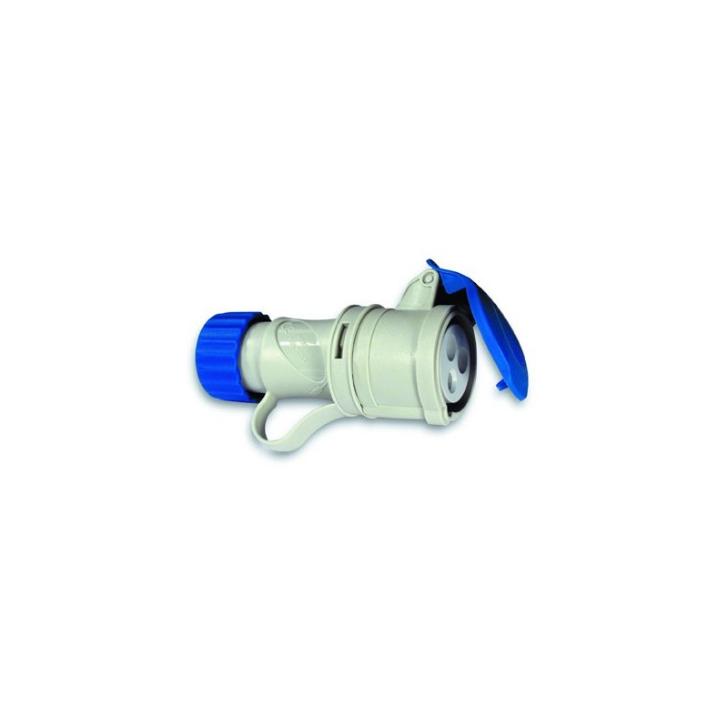 BASE CETAC 1100052 2P+T 220V/16A AZUL