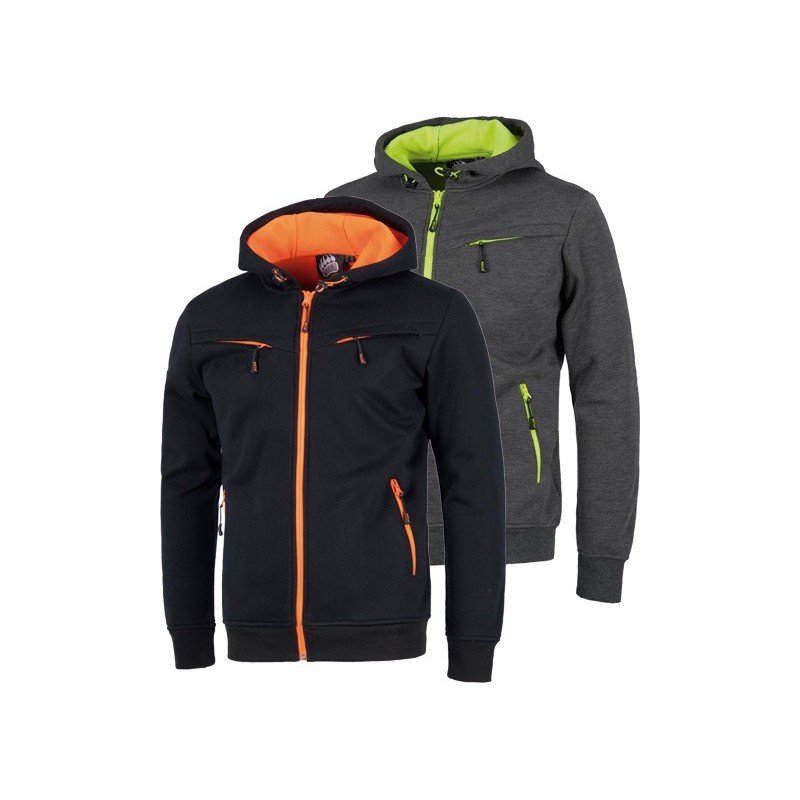 CHAQUETA WORKSHELL S9482 GRIS/AMA.T-L