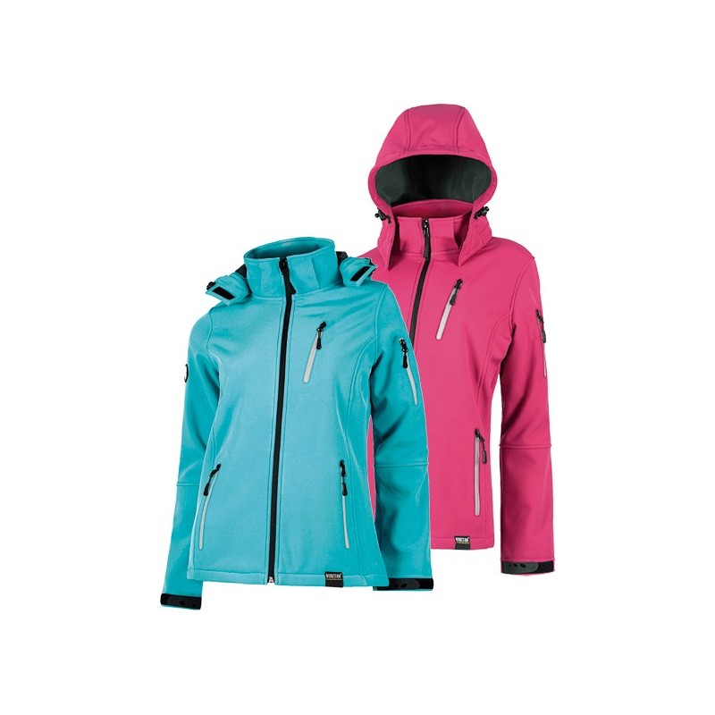 CHAQUETA WORKSHELL S9497 FUCSIA T-XS