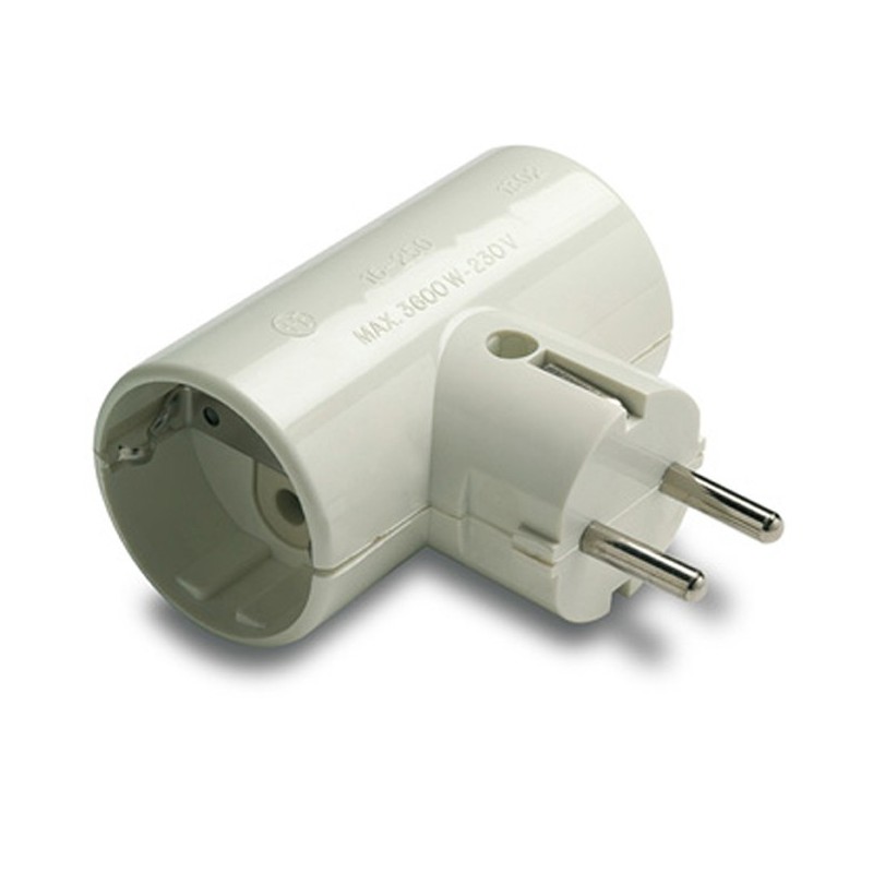 ADAPTADOR 1302 DOBLE TT CERAMIC.16A-250V