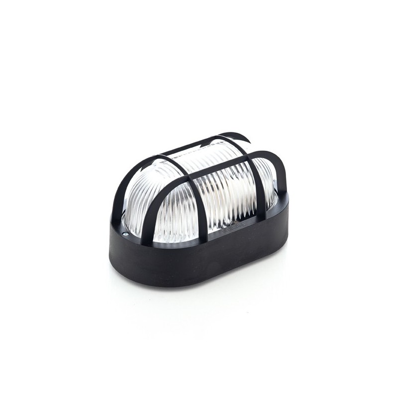 APLIQUE 4409G OVAL E27 60W NEGRO