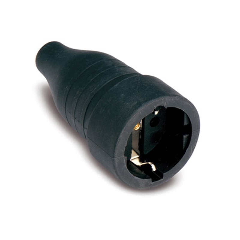 BASE 257 TT GOMA NEGRO IP44 16A-250V