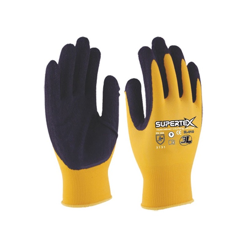 GUANTE LATEX NYLON SUPERTEX SL010 T10