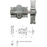 CERROJO 01559 101-R/105 70MM PINTADO