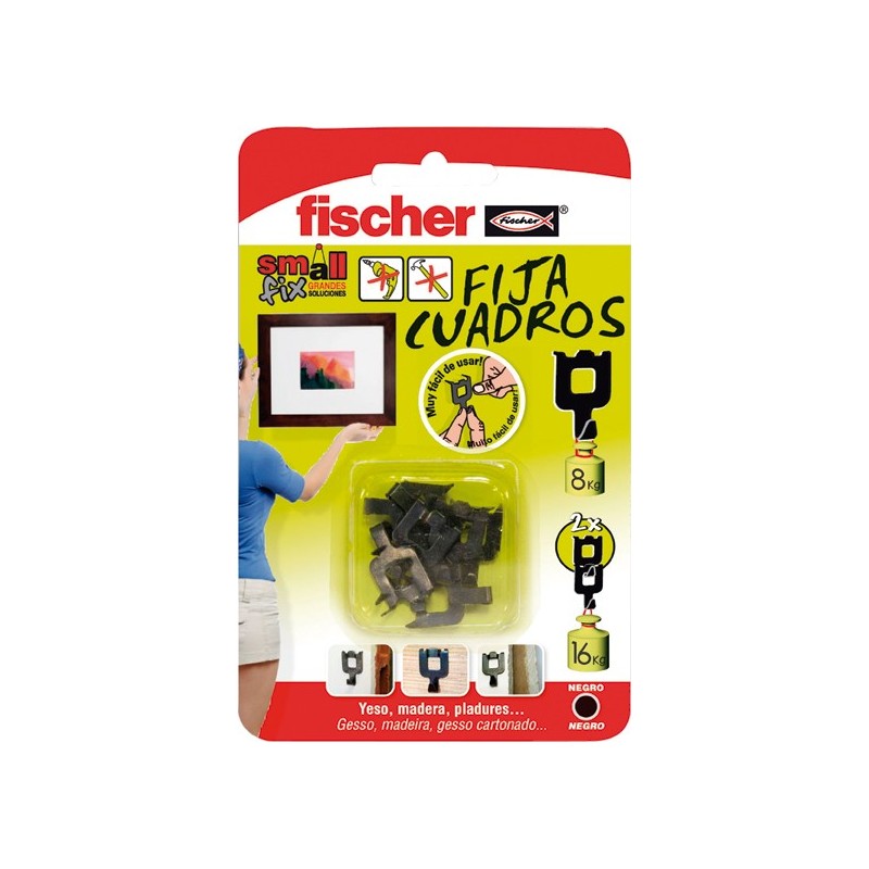 FIJA CUADROS BLANCO 522206 BLISTER