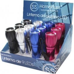 LINTERNA ALUMINIO 9LED...