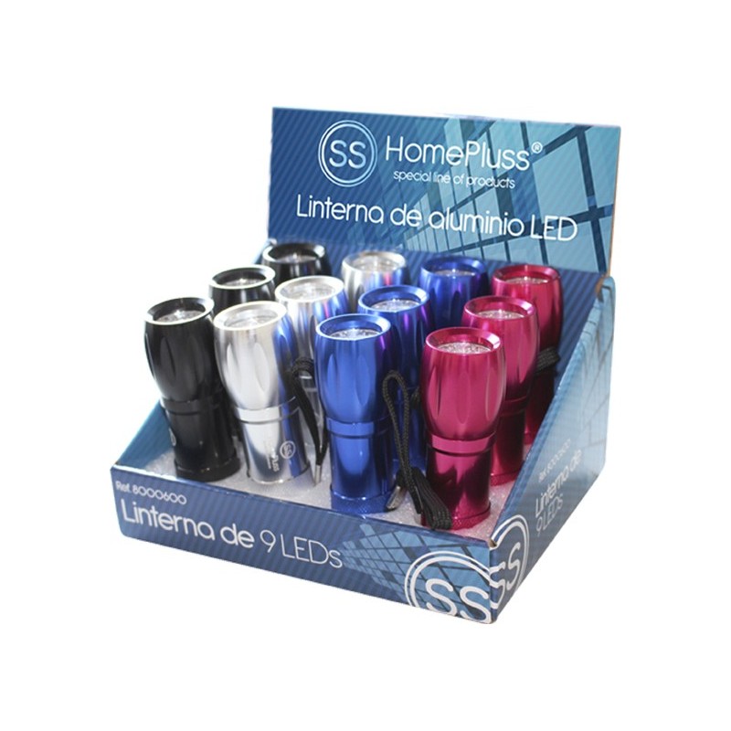 LINTERNA ALUMINIO 9LED 3XR03 EX.SURT.12U