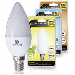 LAMPARA VELA LED E14 4W 6000K