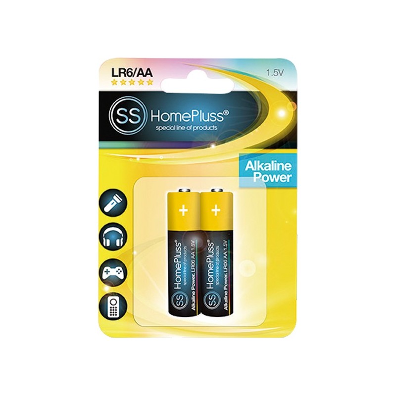 PILA ALKALINA HOMEPLUSS LR06 (AA) BL(2)