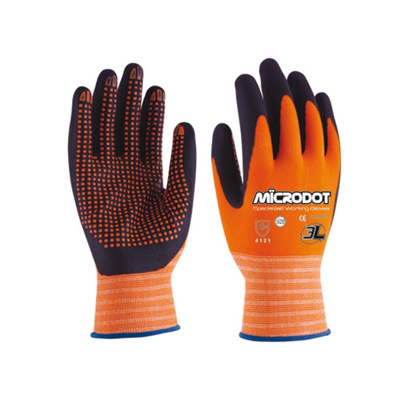 GUANTE NYLON NI.FOAM MICRODOT WX666 T10
