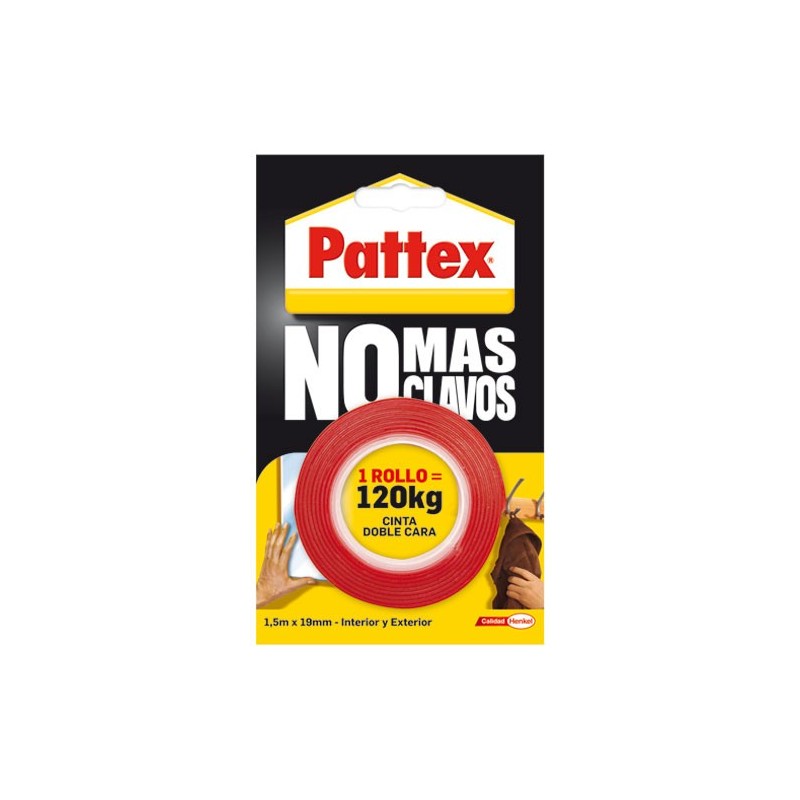 PATTEX NO+CLAVOS 12CINTA D.CARA1403701