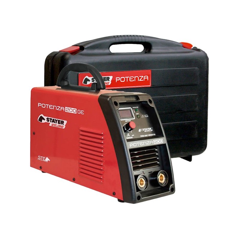 EQUIPO SOLDAR INVER.POTENZA 200GE C/AC+M