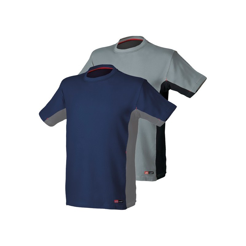 CAMISETA STRETCH 8175 GRIS/NEGRO T-XXL