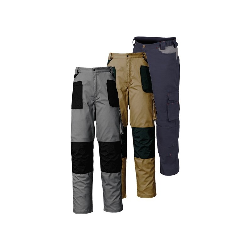 PANTALON STRETCH AZUL/GRIS 8731C T-XXL