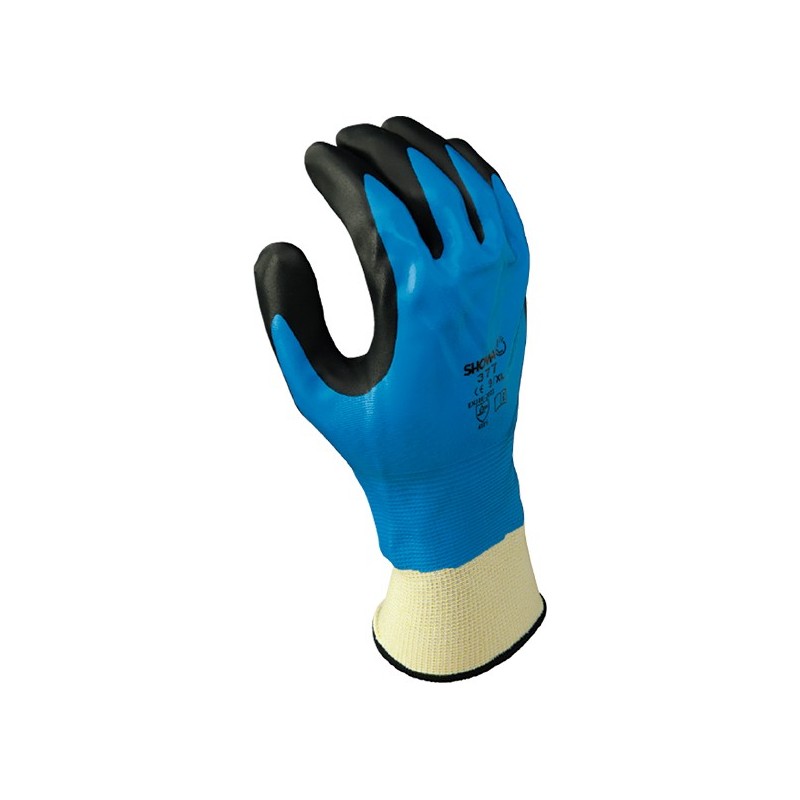 GUANTE NITRILO SHOWA 377 T-10 AZUL
