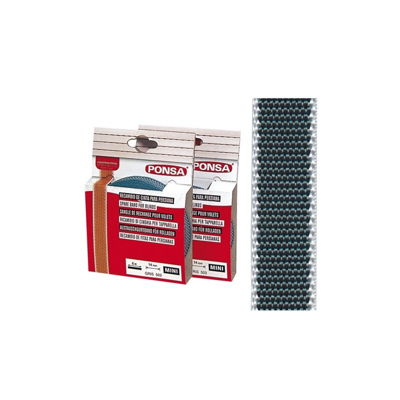 CINTA PERSIANA Nº1 05MT 22MM GRIS BL