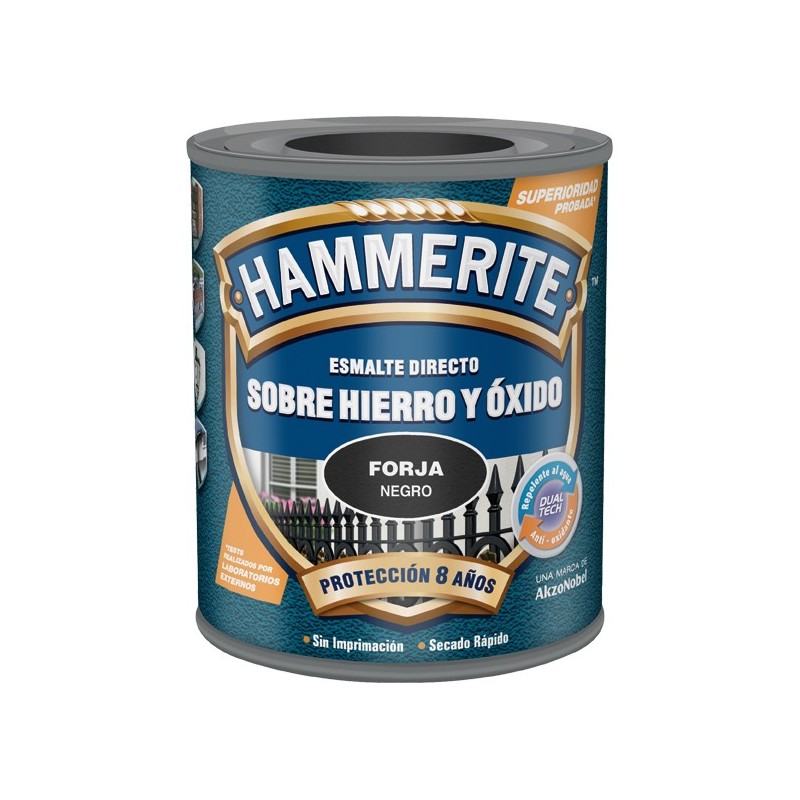 HAMMERITE METALICO FORJA 750ML NEGRO
