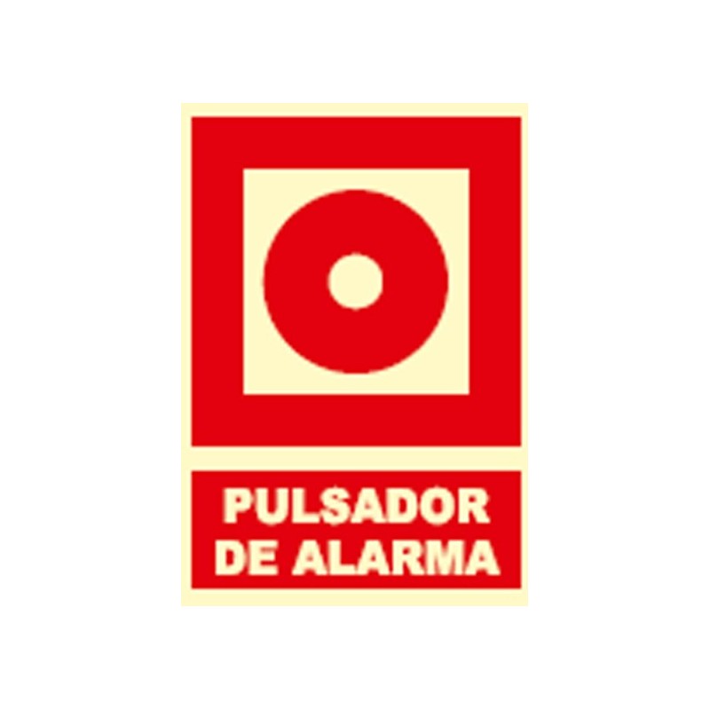 SEÑAL FOTOLUMINES.PULSADOR ALARM.EX038
