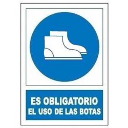 SEÑAL OBLIGATORIA USO BOTAS...