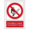 SEÑAL PROHIBIDO FUMAR/ENCEN.FUEGO SP853