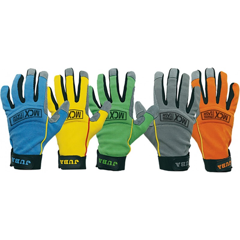 GUANTE CUERO SINT.MECANIX 270BL T-08 AZU