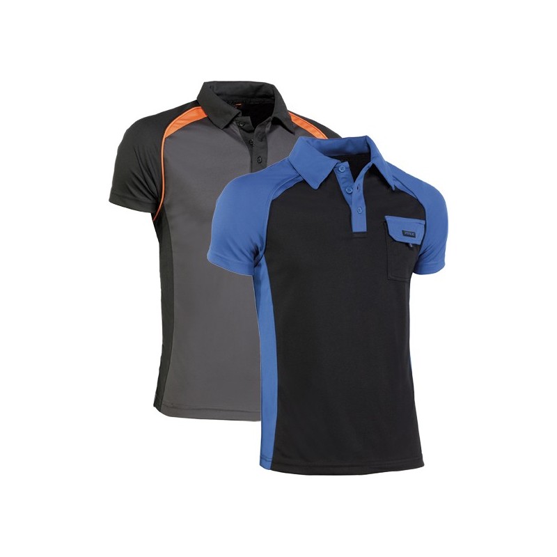 POLO TOP RANGE COOL WAY 994 T-S AZUL/NGR