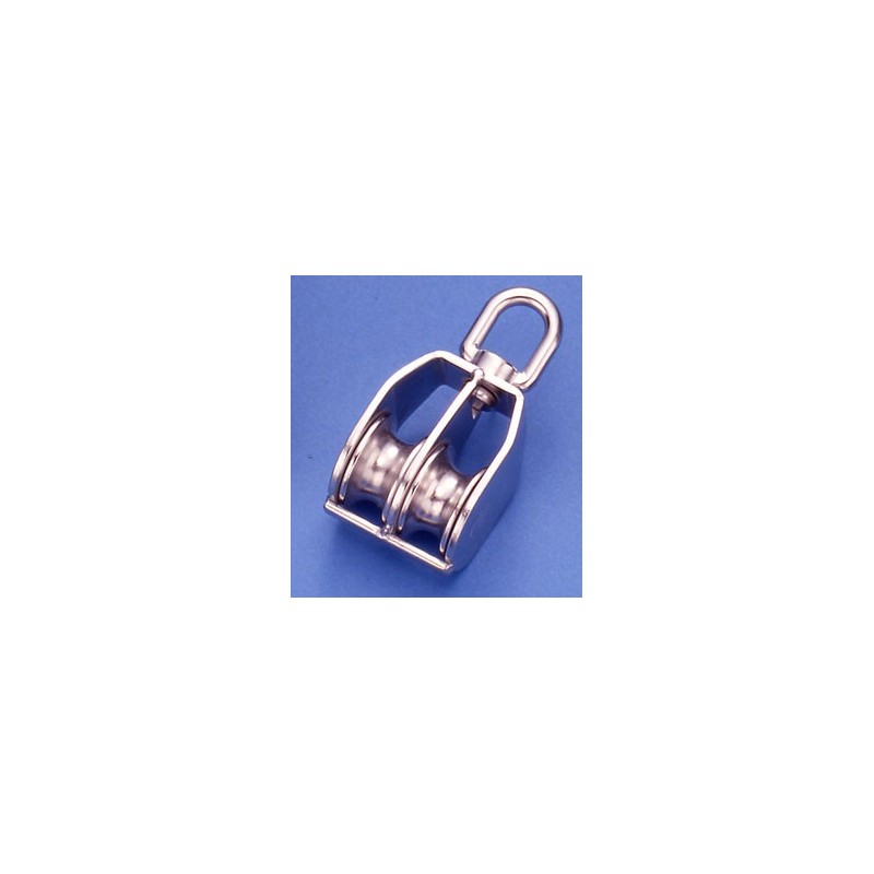 POLEA INOX DOBLE GIRATORIA 50MM