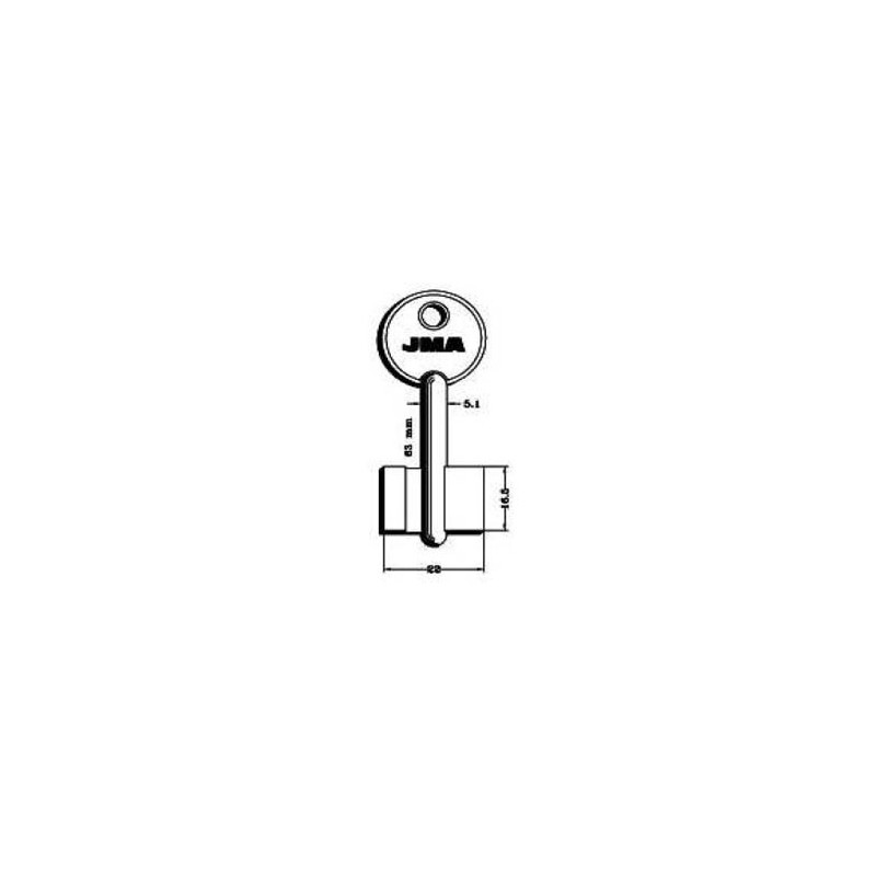 LLAVE JMA GORJA LATON 16G