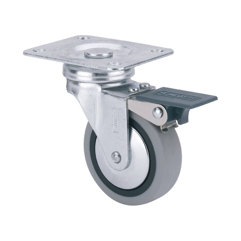 RUEDA 1/0548 S.B A¸ 50 FRENO GOMA GRIS