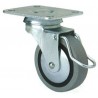 RUEDA 1/0400 S.B A¸ 60 FRENO GOMA GRIS