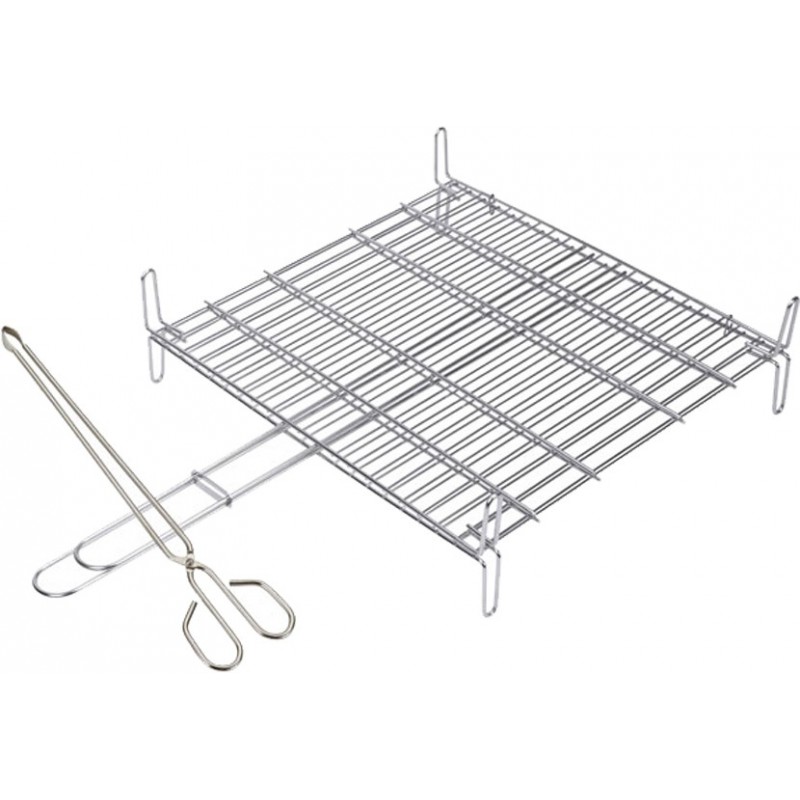 PARRILLA A.INOX 400X450X155 C/PINZA 2685