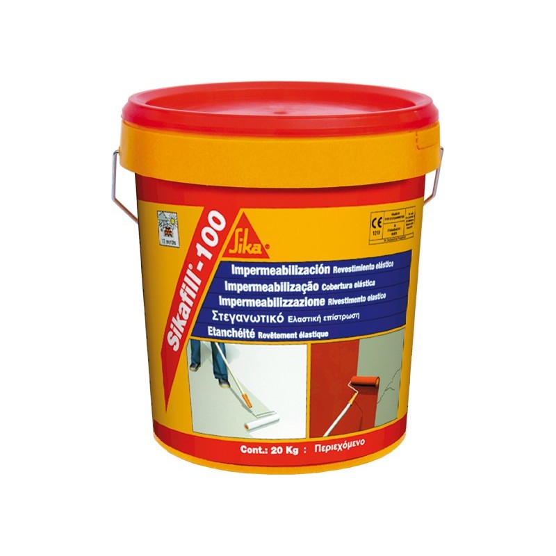 REVES.ACRILICO SIKAFILL-100 20KG ROJO TE