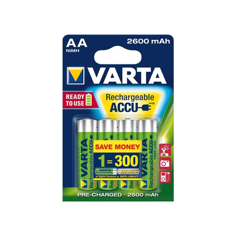 PILA RECARG.5716-LR/HR-06 AA BLI(4)VARTA