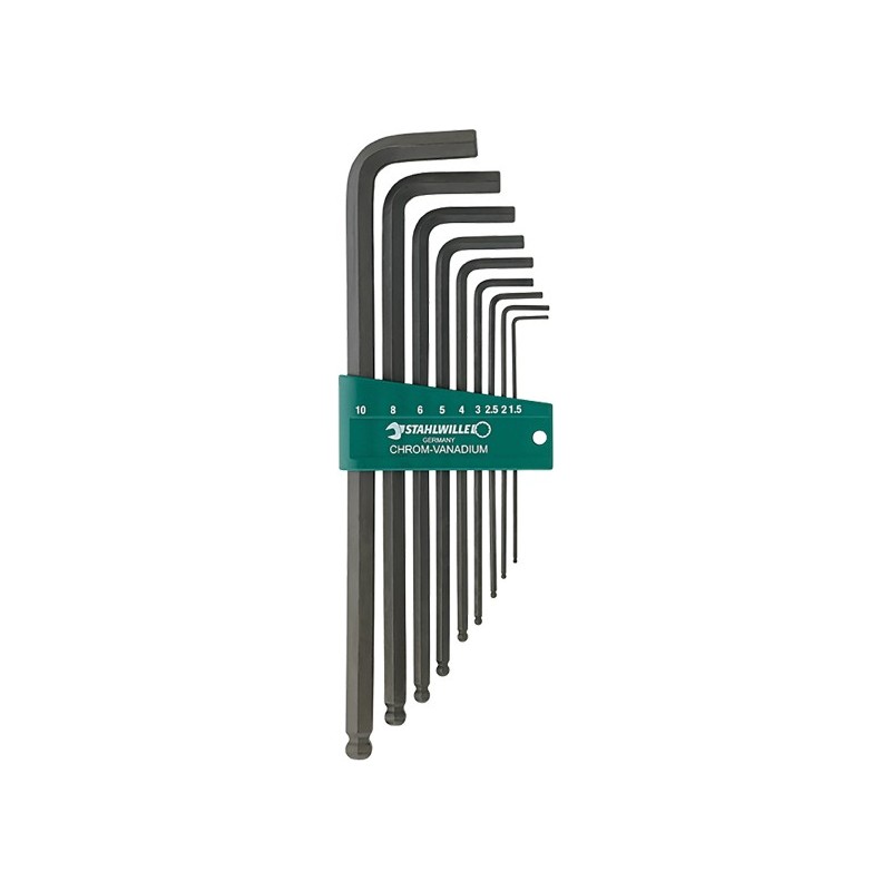 JGO.LLAVE ALLEN BOLA 10767/9 1,5-10MM 9U