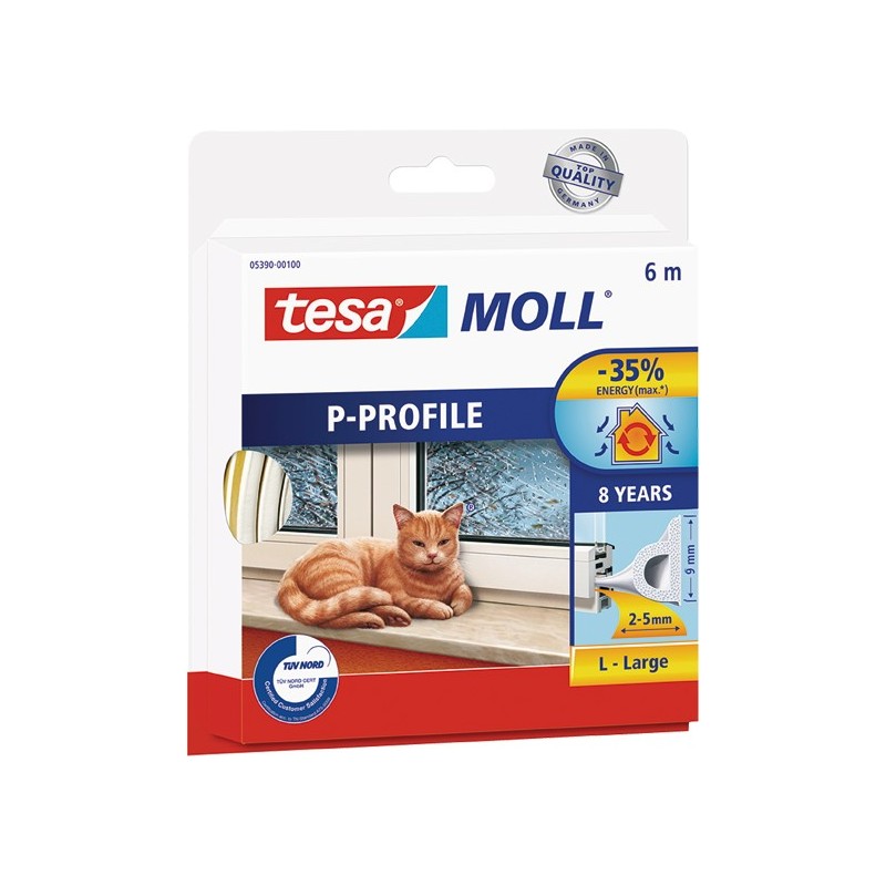 BURLETE CAUCHO PERF.P 05390-6MX9MM BLANC