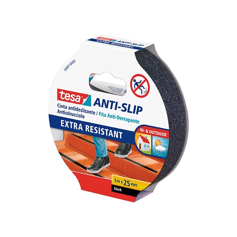 CINTA ANTIDESLIZANTE 55587-5X25 NEGRO