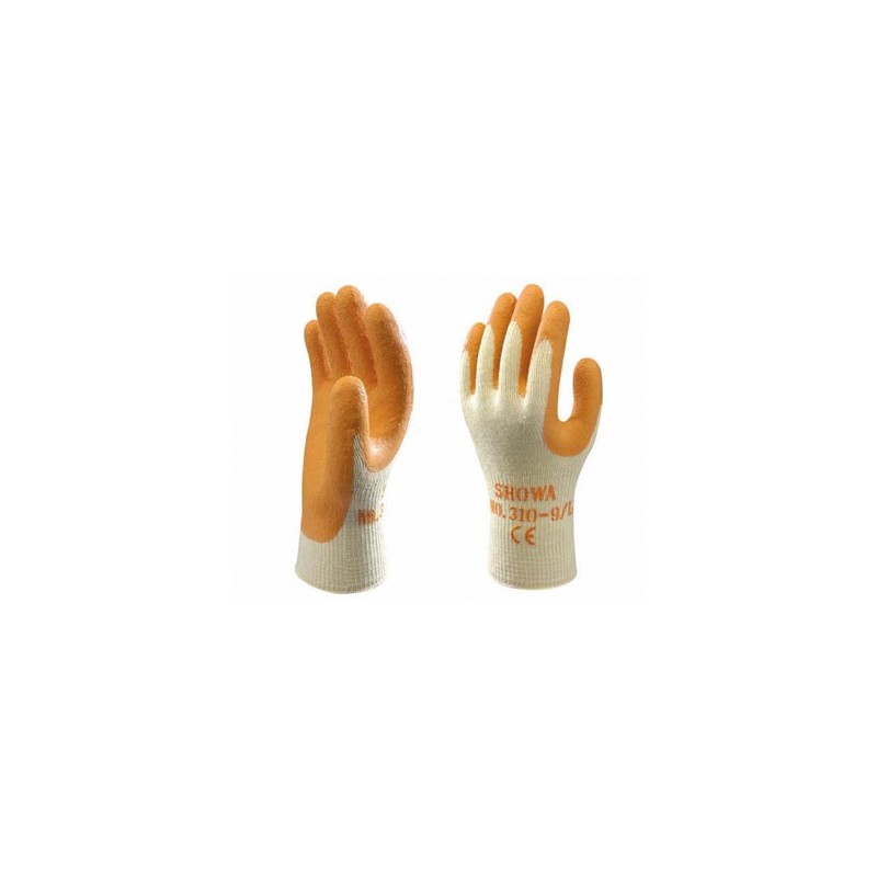 GUANTE CAUCHO  SHOWA 310N T-08 NARANJA