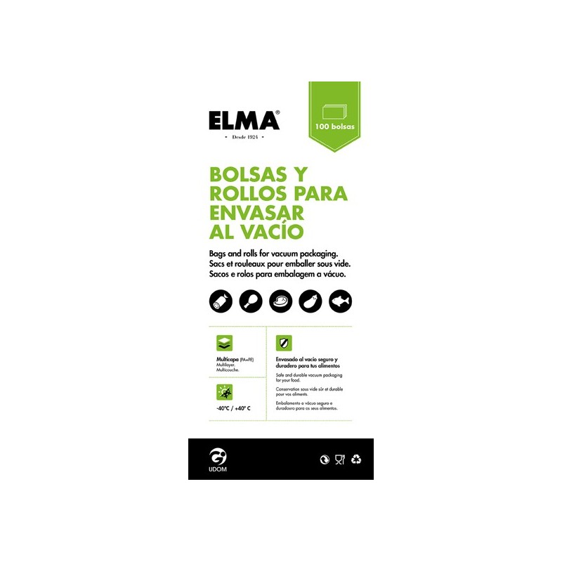 BOLSA GOFRADA 10X25CM (100U) 15.18.4