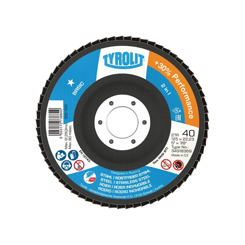 DISCO LAMINA 27A-125X22,2 ZA120-B 719793
