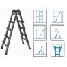 ESCALERA TELESCOP.ALUM 3565-6,55M 4X6PEL