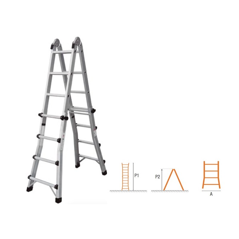 ESCALERA TEL.ALUM 3555ECO 4,71M 4X5P